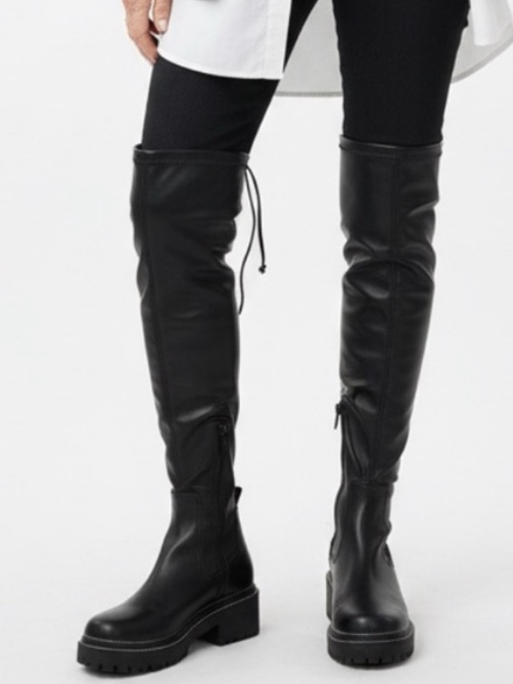 Gianni Bini Soelle Black Over-the-Knee Boots